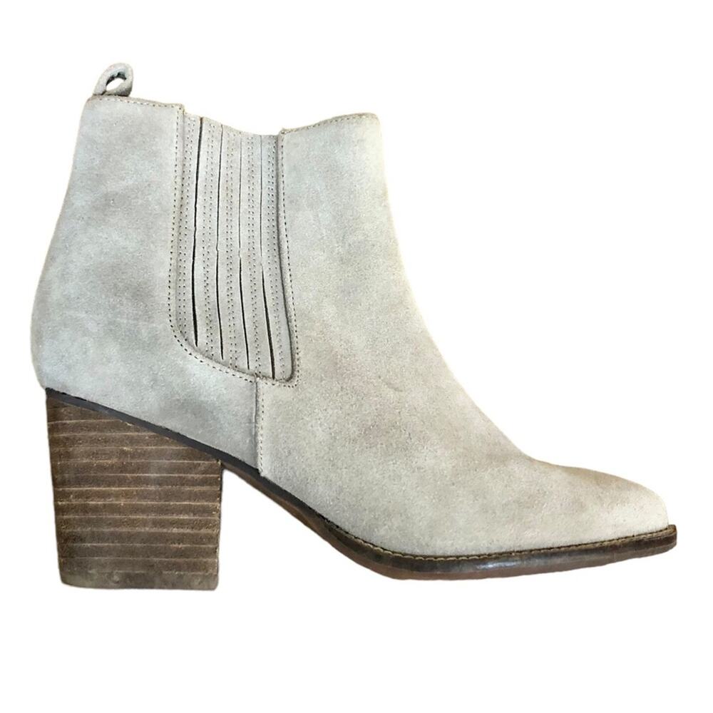 Blondo Valli 2.0 Waterproof Ankle Bootie Nubuck Leather Suede in Mushroom Size 8